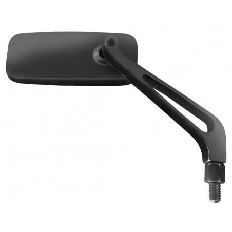 Mirror, rearview, not homologous, black, m10/125, right