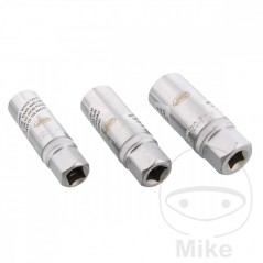 JMP Juego 3 llaves de vaso bujía con imán 16+18+21 3/8 L70 MM 722.43.89