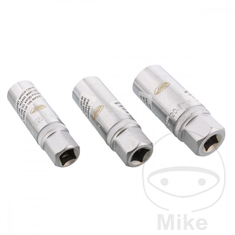 JMP Set of 3 spark plug socket wrenches with magnet 16+18+21 3/8 L70 MM 722.43.89