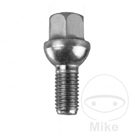 Juego 10 tornillos de rueda cuello esférico 26 MM 17 M12X1.5 392.01.68