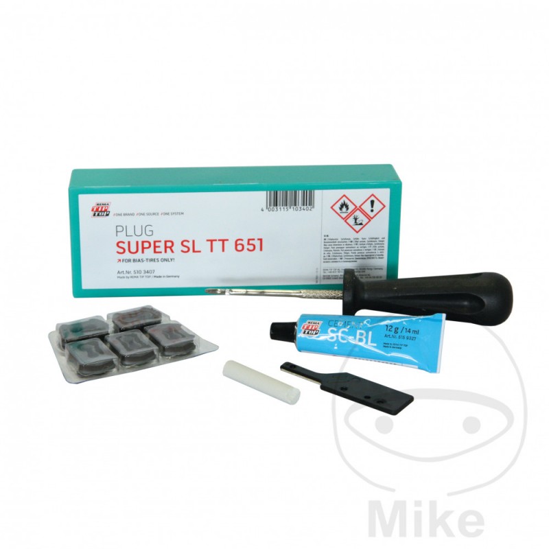 TIP-TOP Kit reparación de pinchazos para neumáticos SUPER SEALASTIC TT 651 519.08.22