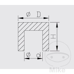 KAYABA fork valve nut 8X9X11 773.06.62