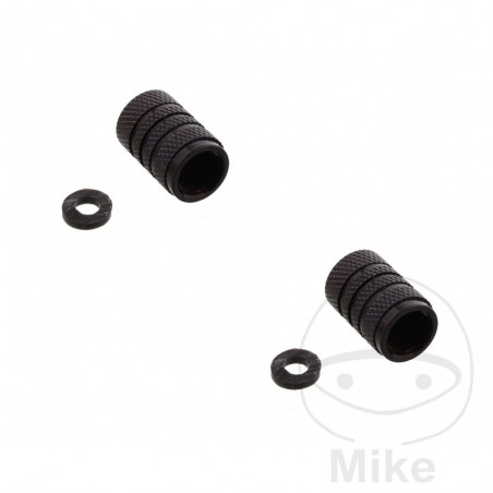 Set of 2 aluminum valve nuts for tires 775.24.01