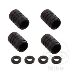 Set of 4 aluminum valve nuts for tires 775.24.08VAR