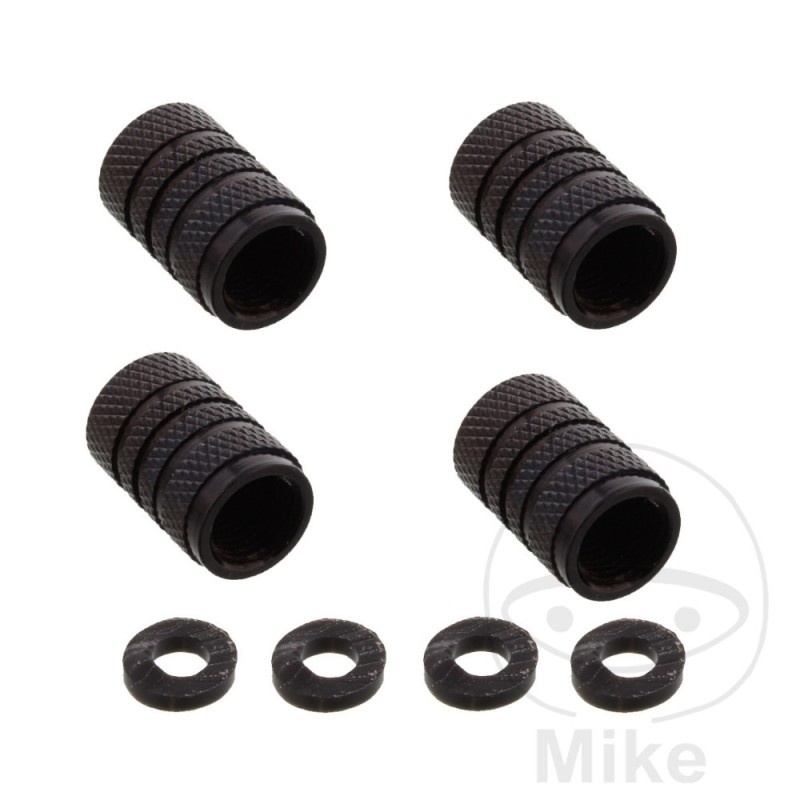 Set of 4 aluminum valve nuts for tires 775.24.08VAR