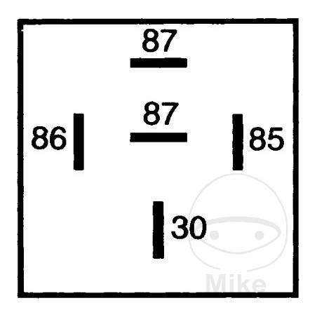 Closing relay 5 poles with support 24V 20A 108.02.75