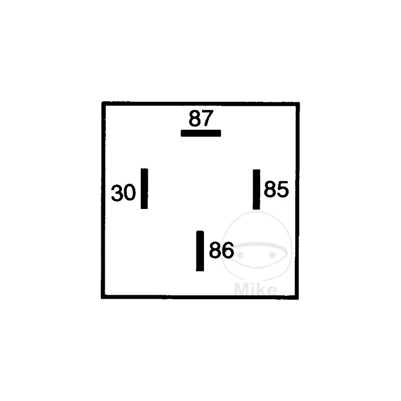 4-pole closing relay with support 24V 20A 108.02.69