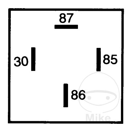 4-pole closing relay with support 24V 20A 108.02.69