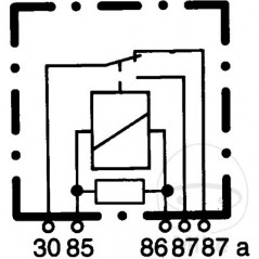 Changeover relay 5 poles 24V 20A 108.02.78