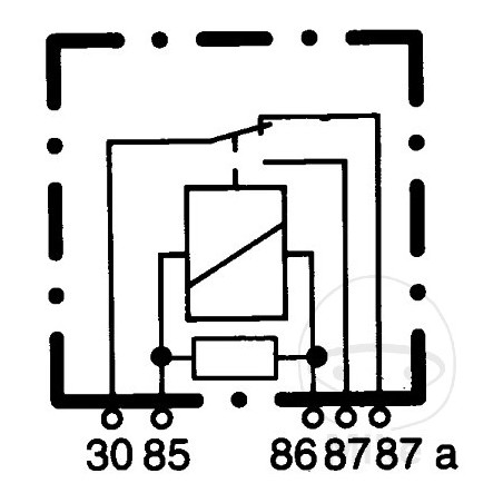 Changeover relay 5 poles 24V 20A 108.02.78