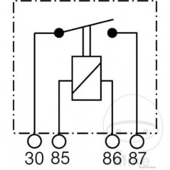 Relé de cierre 70A 12V 108.23.87