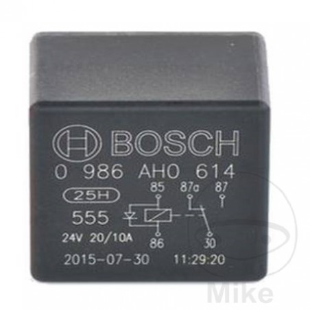 Changeover relay 5 poles 24V 20A 118.00.57