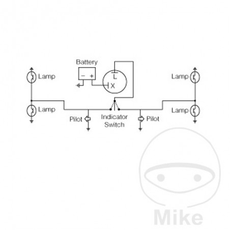 JMP Relé eléctrico de intermitente 2 polos 12V 705.60.96