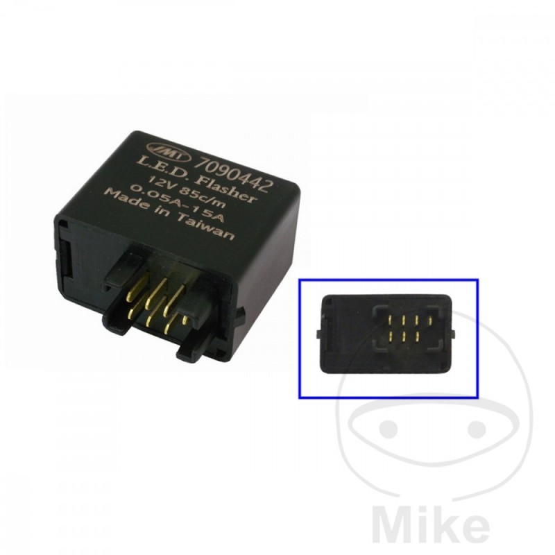 JMP Electric blinker relay 7 poles 12V 709.04.42