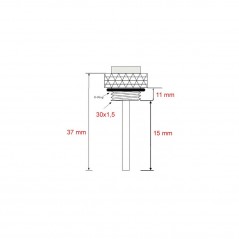JMP Indicador directo temperatura de aceite 30 X 1.5 MM ALTN: 7090115 709.03.27