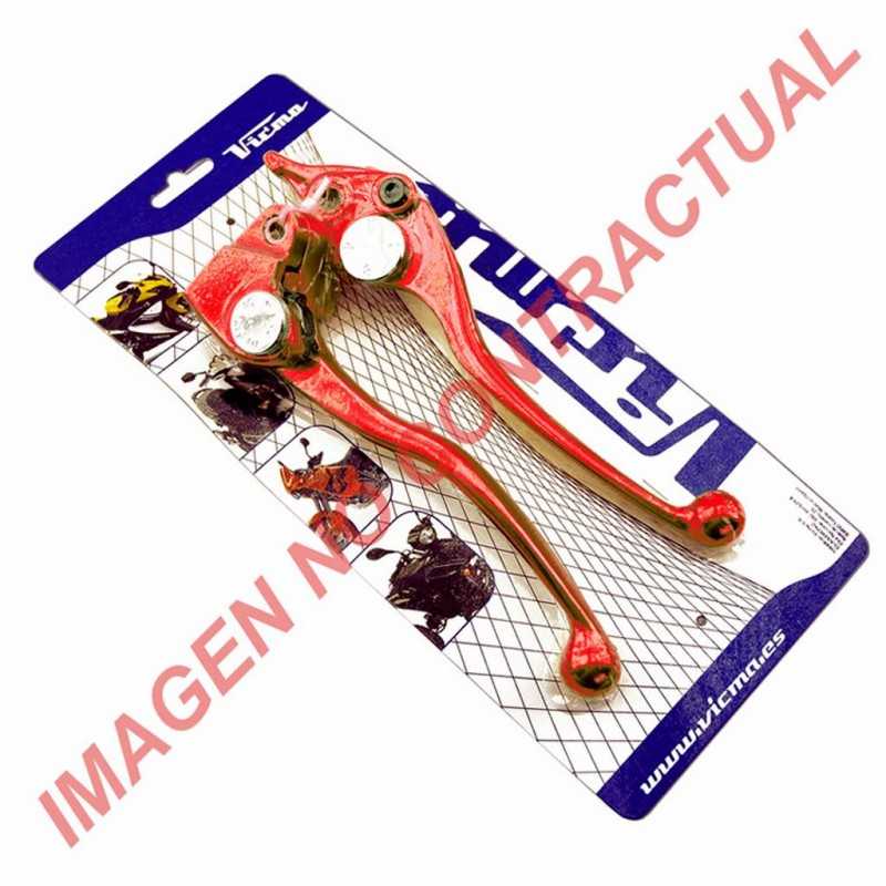 V PARTS Juego de manetas rojas - Set palancas para bicicleta 80037