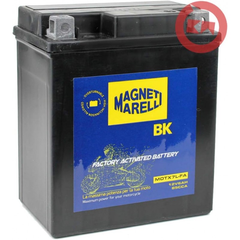 MAGNETI MARELLI activated battery MM MOTX7L-FA