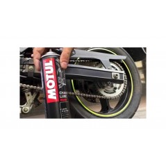 TUDETIC - kit limpiador y lubricante motul para cadena moto c1 c3 400 ml + cepillo limpieza gamuza microfibra 30x40 cm | set man
