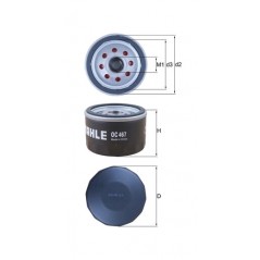 MAHLE FILTRO DE ACEITE OC467 313.76.68