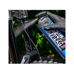 TUDETIC - kit de brillo y protección para bicicleta con spray muc-off silicone shine 500ml gamuza microfibra 30x40 cm KT-2-2