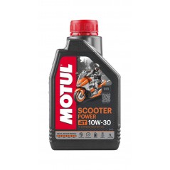 TUDETIC - Motorcycle Oil Motul Scooter Power 4T 10W30 MB 1 Liter + Funnel 4-Stroke Engine Lubricant 4 T KIT-MOT-2
