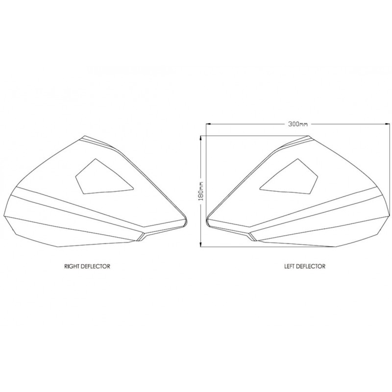 PUIG Conjunto deflectores superiores para moto 20812VAR