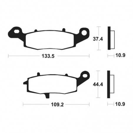 Sport sintered brake pads MR386