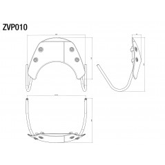RIZOMA Cupula parabrisas con kit de montaje ZVP010