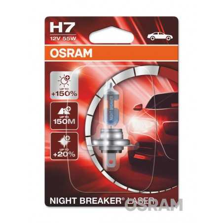 OSRAM Bombilla halogena NIGHT BREAKER LASER H7 12V 55W - X1 1080416