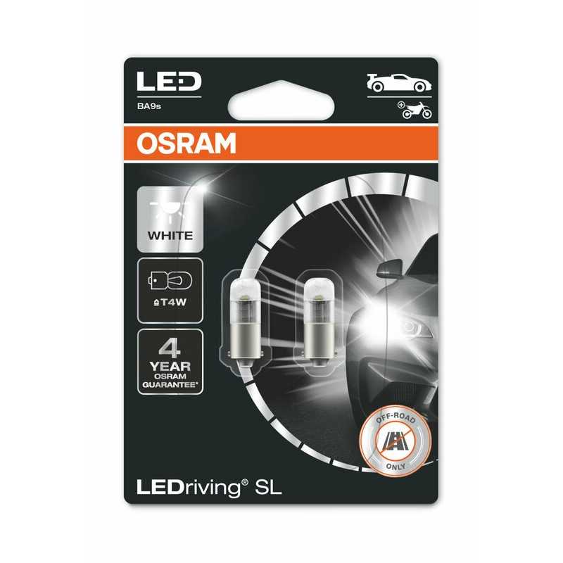 OSRAM Blister 2 bulb lamps for motorcycle LED RETROFIT LEDRIVING T4W 12V 0,8W LED RETROFIT LEDRIVING T4W 12V 0,8W 1090308