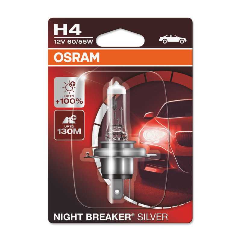 OSRAM Bombilla halogena NIGHT BREAKER SILVER H4 12V/60/55 - X1 1114461
