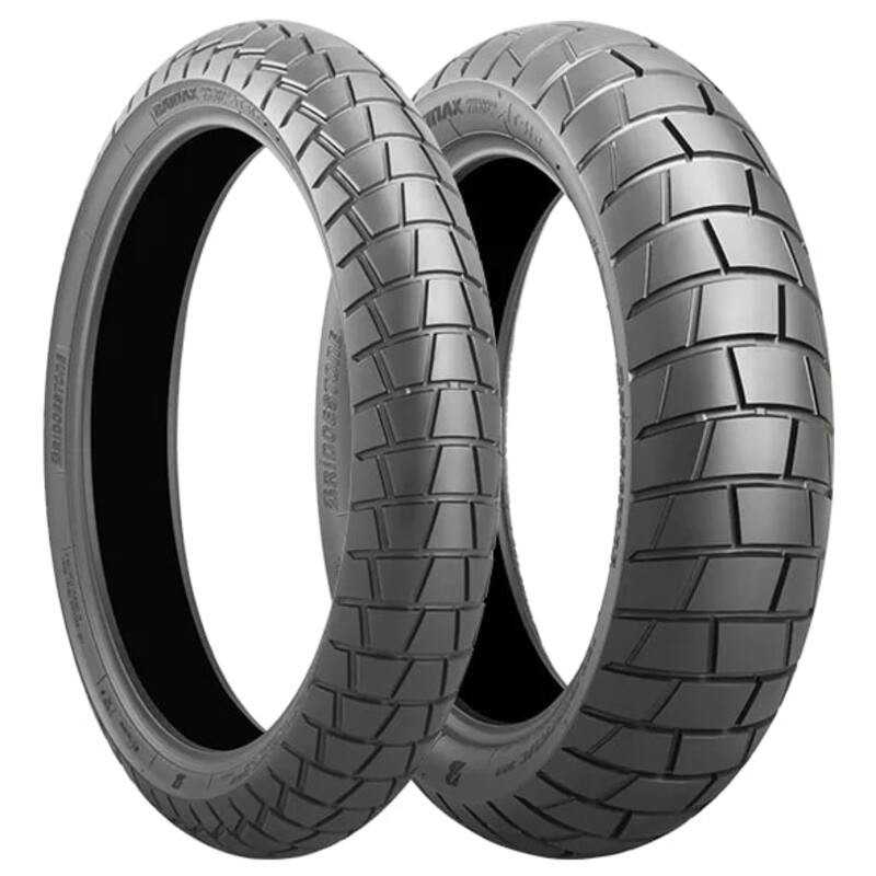 BRIDGESTONE Front motorcycle tire cover BATTLAX ADVENTURE TRAIL AT41 110/80 R 19 59V TUBELESS 9006111