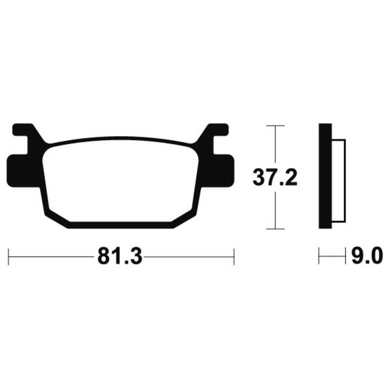 TECNIUM Sintered motorcycle brake pads MR332 1090545
