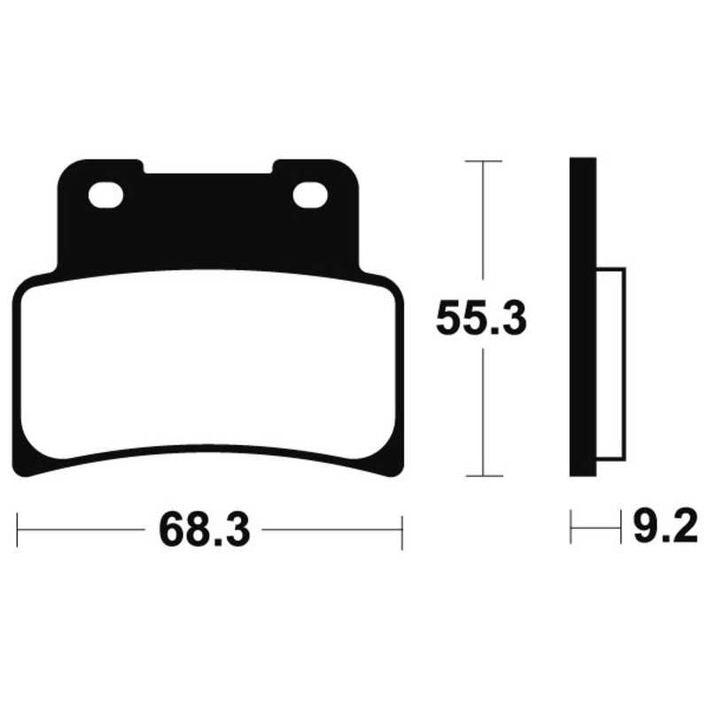 TECNIUM Pastillas de freno sinterizadas para moto MTR344 1090575