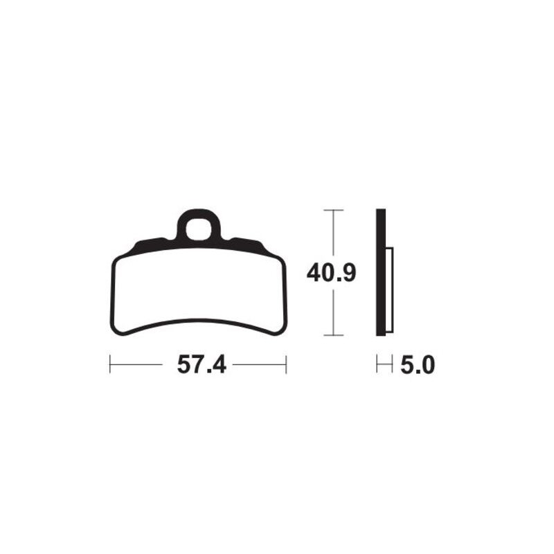 TECNIUM Sintered motorcycle brake pads MX/ATV - MOR463 1111145