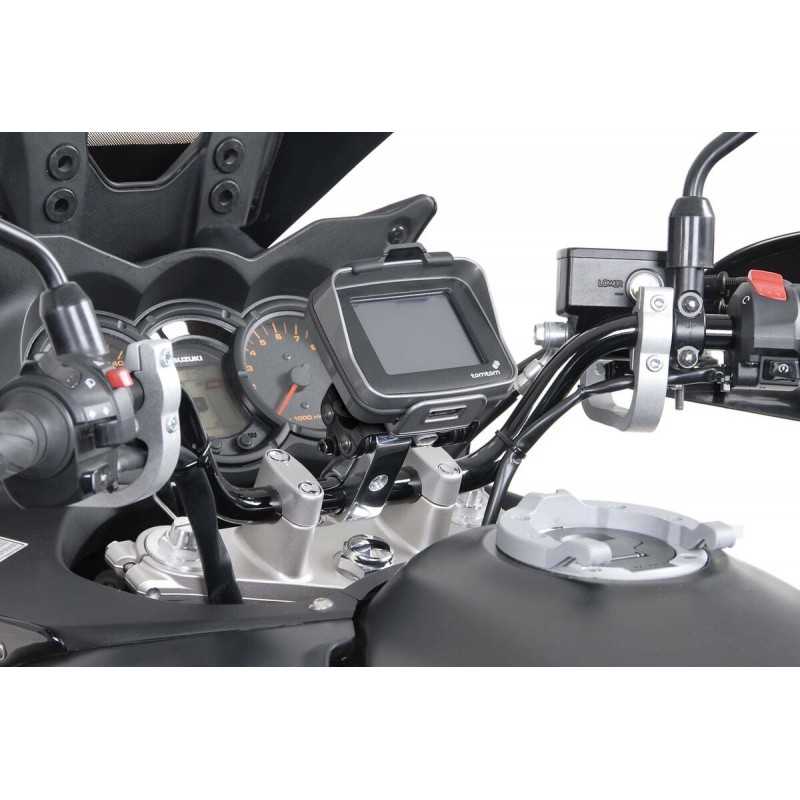 SW-MOTECH Soporte de navegador con abrazadera para manillar GPS NONSHOCK Ø MM GPS0030810201S