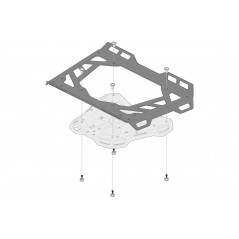 SW-MOTECH Extensión para portaequipaje de aluminio ADVENTURE-RACK 45X30 CM GPT0015235500/B