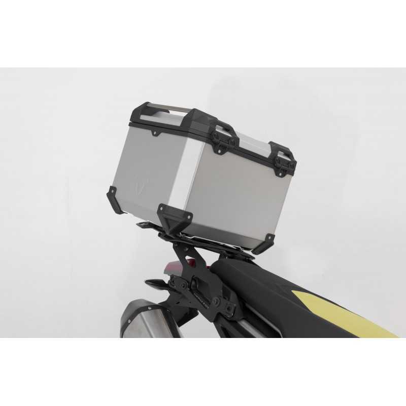 SW-MOTECH Aluminum motorcycle trunk + luggage rack + padlocks TRAX ADV - ADVENTURE-RACK TRAX ADV - ADVENTURE-RACK GPT138497000VA