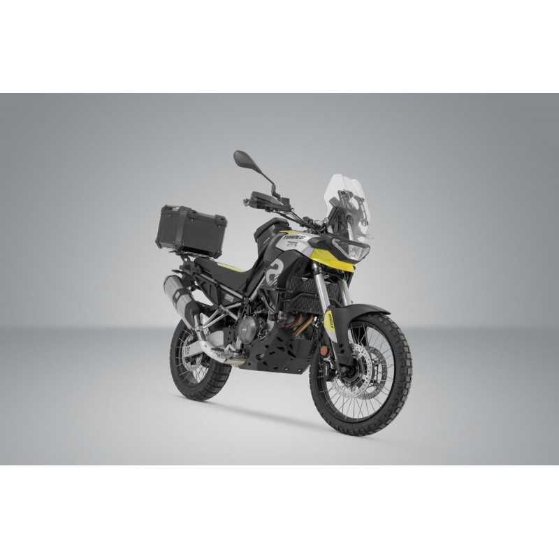 SW-MOTECH Aluminum motorcycle trunk + luggage rack + padlocks TRAX ADV - ADVENTURE-RACK TRAX ADV - ADVENTURE-RACK GPT138497000VA