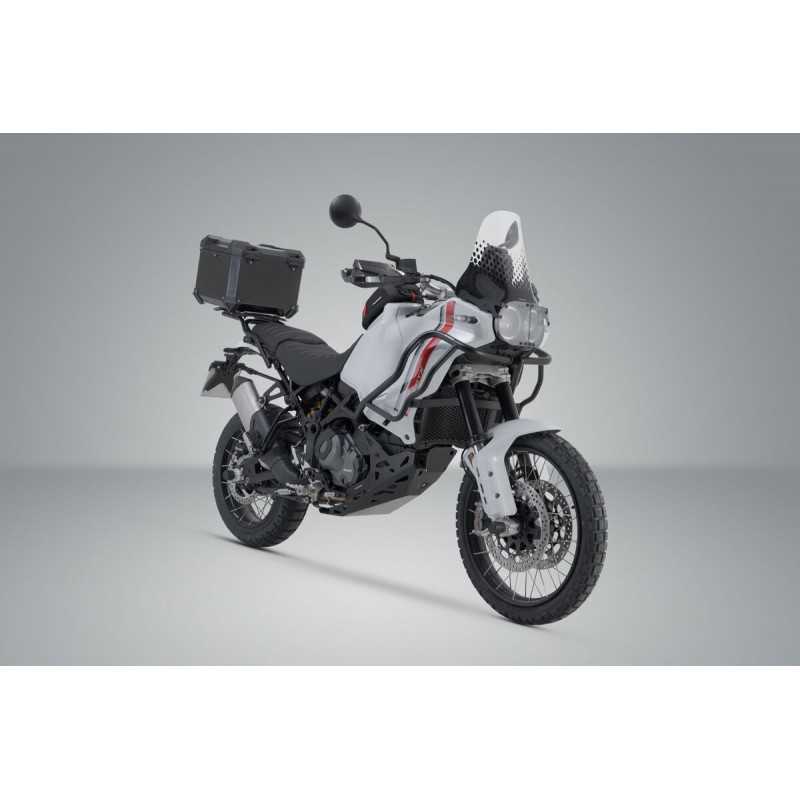 SW-MOTECH Aluminum motorcycle trunk + luggage rack + padlocks TRAX ADV - ADVENTURE-RACK TRAX ADV - ADVENTURE-RACK GPT229957000VA