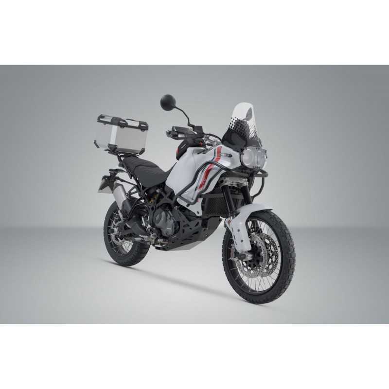 SW-MOTECH Aluminum motorcycle trunk + luggage rack + padlocks TRAX ADV - ADVENTURE-RACK TRAX ADV - ADVENTURE-RACK GPT229957000VA