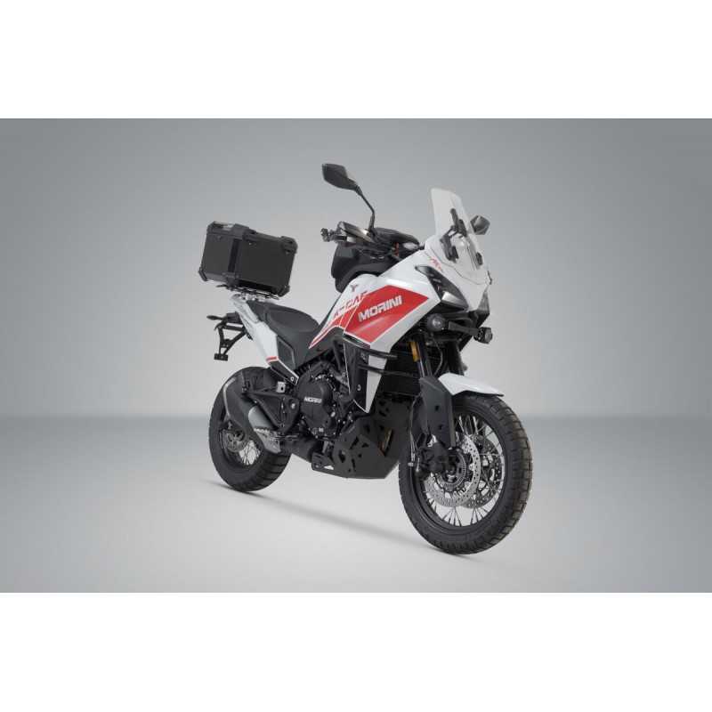 SW-MOTECH Aluminum motorcycle trunk + luggage rack + padlocks TRAX ADV - ADVENTURE-RACK TRAX ADV - ADVENTURE-RACK GPT23017700VAR