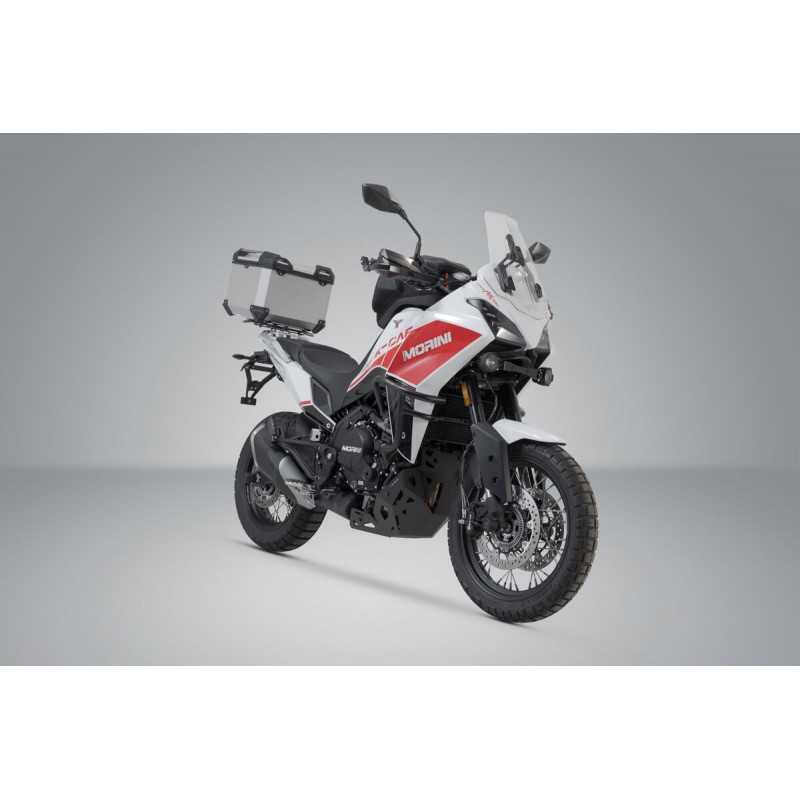 SW-MOTECH Aluminum motorcycle trunk + luggage rack + padlocks TRAX ADV - ADVENTURE-RACK TRAX ADV - ADVENTURE-RACK GPT23017700VAR