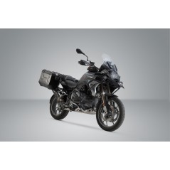 SW-MOTECH Maletas laterales de aluminio + soportes bombín escape TRAX ADV 45/37L - PRO AKRAPOVIC KFT076647200VAR