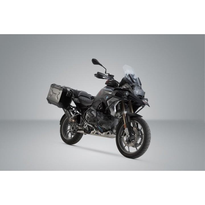 SW-MOTECH Maletas laterales de aluminio + soportes bombín escape TRAX ADV 45/37L - PRO AKRAPOVIC KFT076647200VAR