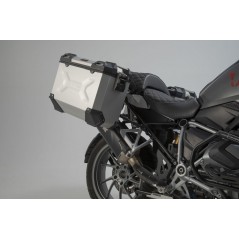 SW-MOTECH Maletas laterales de aluminio + soportes bombín escape TRAX ADV 45/37L - PRO AKRAPOVIC KFT076647200VAR
