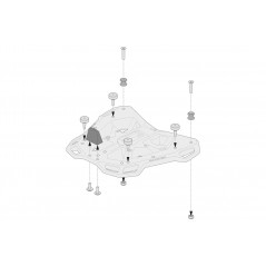 SW-MOTECH Kit adapters for luggage rack ADVENTURE-RACK SHAD ADVENTURE-RACK SHAD GPT0015235700B