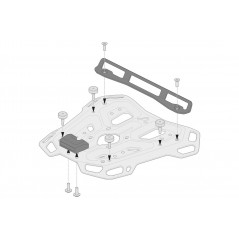 SW-MOTECH Kit adapters for luggage rack ADVENTURE-RACK SHAD 2. ADVENTURE-RACK SHAD 2. GPT0015235800B