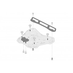 SW-MOTECH Kit adapters for luggage rack ADVENTURE-RACK SHAD 2. ADVENTURE-RACK SHAD 2. GPT0015235800B