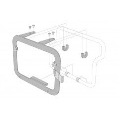 SW-MOTECH Kit adaptadores para soporte lateral TRAX KFT0015210801S